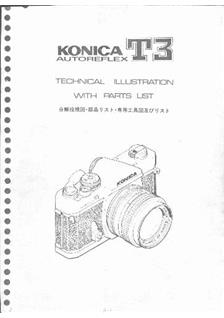Konica AutoReflex T 3 manual. Camera Instructions.